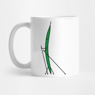 Green walking bean Mug